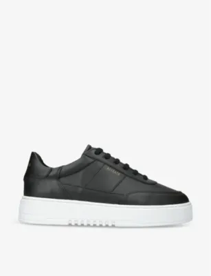 AXEL ARIGATO Orbit Vintage contrast-panel leather trainers - EUR 43.5 / 9.5 UK MEN in BLK/WHITE – Mens | Trainers | Lace up trainers