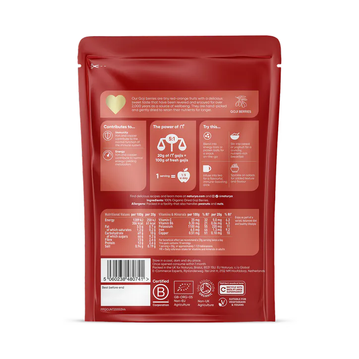 Naturya Organic Goji Berries 200g detail 2