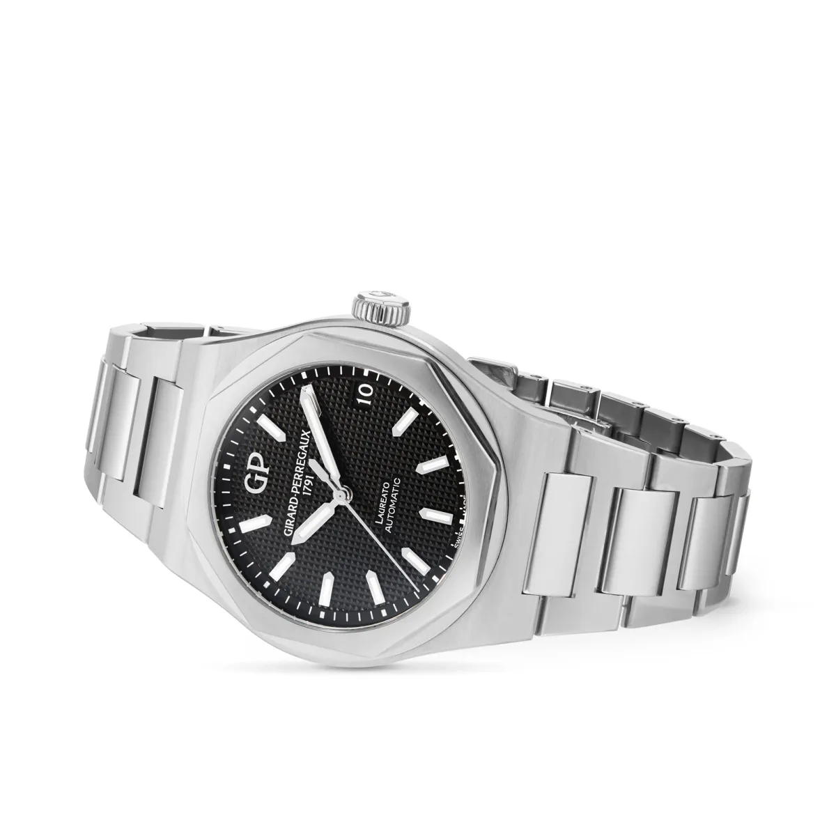 Girard Perregaux Laureato Black 42mm in Black, additional product view 2