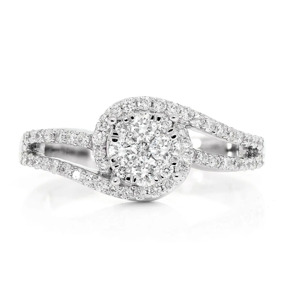 For Him Twisted Mosaic Diamond Ring in White Gold / VS / Lab Grown Diamond – Ring