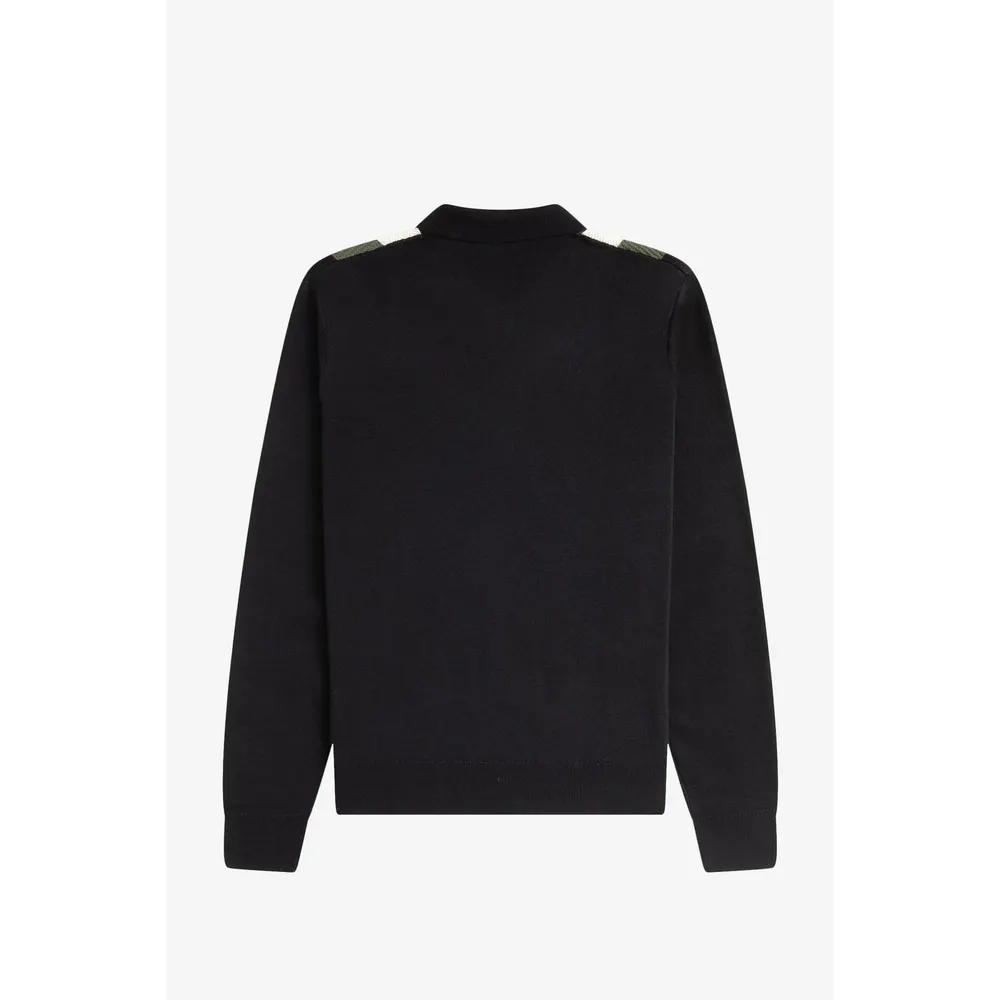 Fred Perry Zipped Striped Shirt detail 2