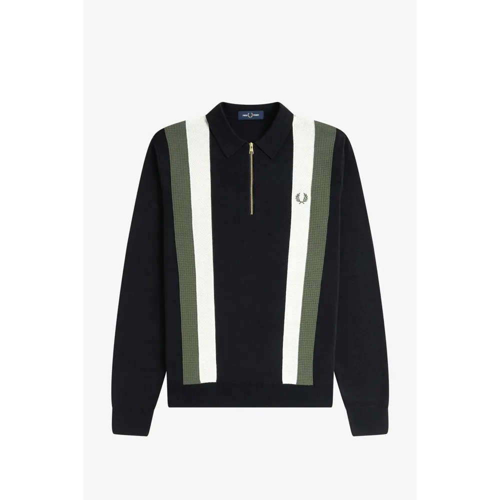Fred Perry Zipped Striped Shirt