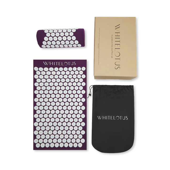 White Lotus Beauty Premium Acupressure Mat & Pillow Set, additional product view 2