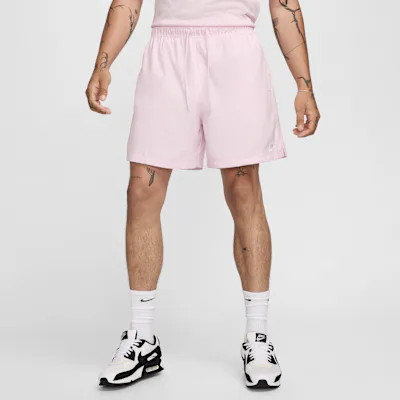 Nike Club Men's Woven Flow Shorts - Pink Foam/White