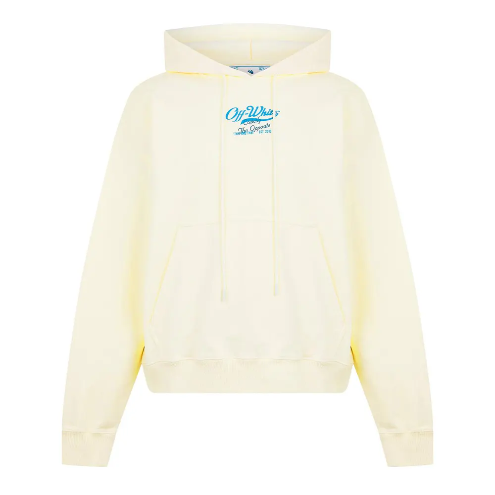 Off White Men's Script Hoodie, Logo Hoodie