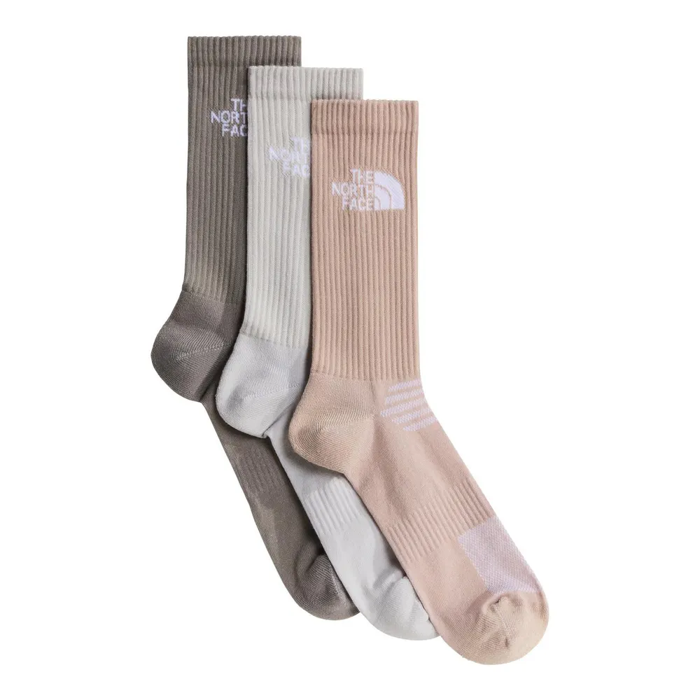 The North Face Mens Multi-Sport Cushion Crew Socks 3-Pack in Stone Slab – Accessories