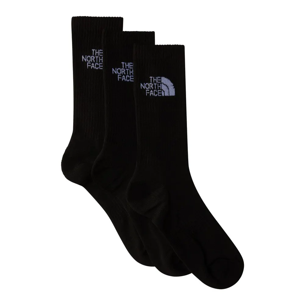 The North Face Mens Multi-Sport Cushion Crew Socks 3-Pack in TNF Black – Accessories