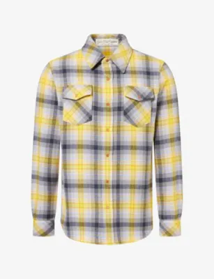 GODS TRUE CASHMERE Alchemy Gemstone-Embellished Cashmere Shirt in CINDER – Mens | Shirts | Casual Shirts | Long-sleeved