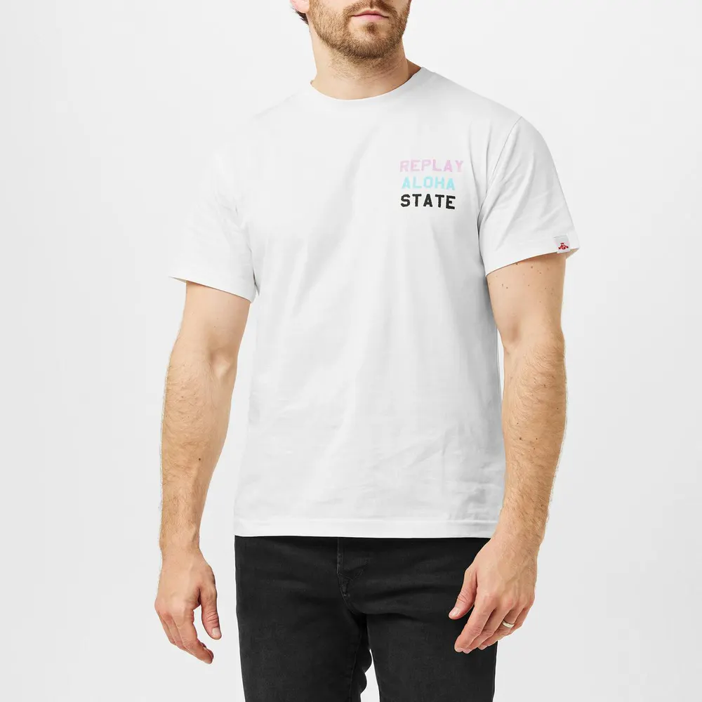 Replay Men's Aloha State T-Shirt detail 3