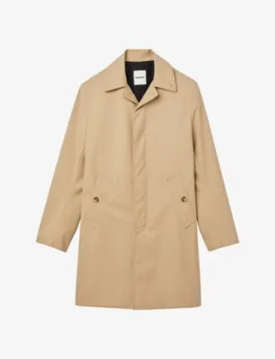 SANDRO Collared waterproof shell coat - NAVY BLUE in Bleus, additional product view 3