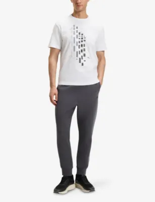 BOSS Graphic-Print Short-Sleeve Stretch-Cotton T-Shirt detail 2