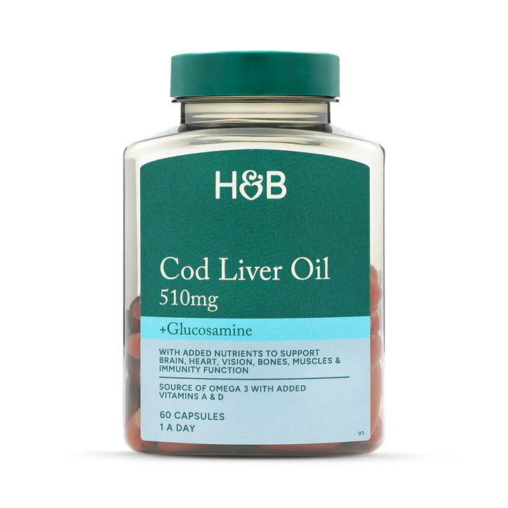 For Him Cod Liver Oil & Glucosamine 500mg 60 Capsules