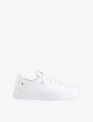 ON The Roger Centre Court Faux-Leather Trainers - 8 in WHITE WHITE – Mens | Trainers | Lace up trainers