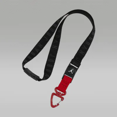 Jordan Flight Lanyard - Black/Gym Red/White