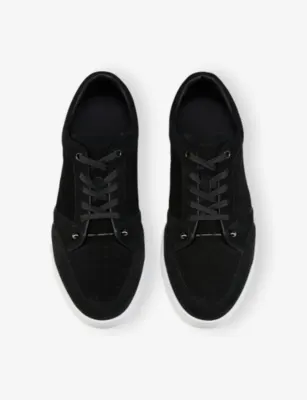 CHRISTIAN LOUBOUTIN Chambelisneak Flat Suede Trainers - EUR 41 / 7 UK MEN in BLACK, additional product view 3