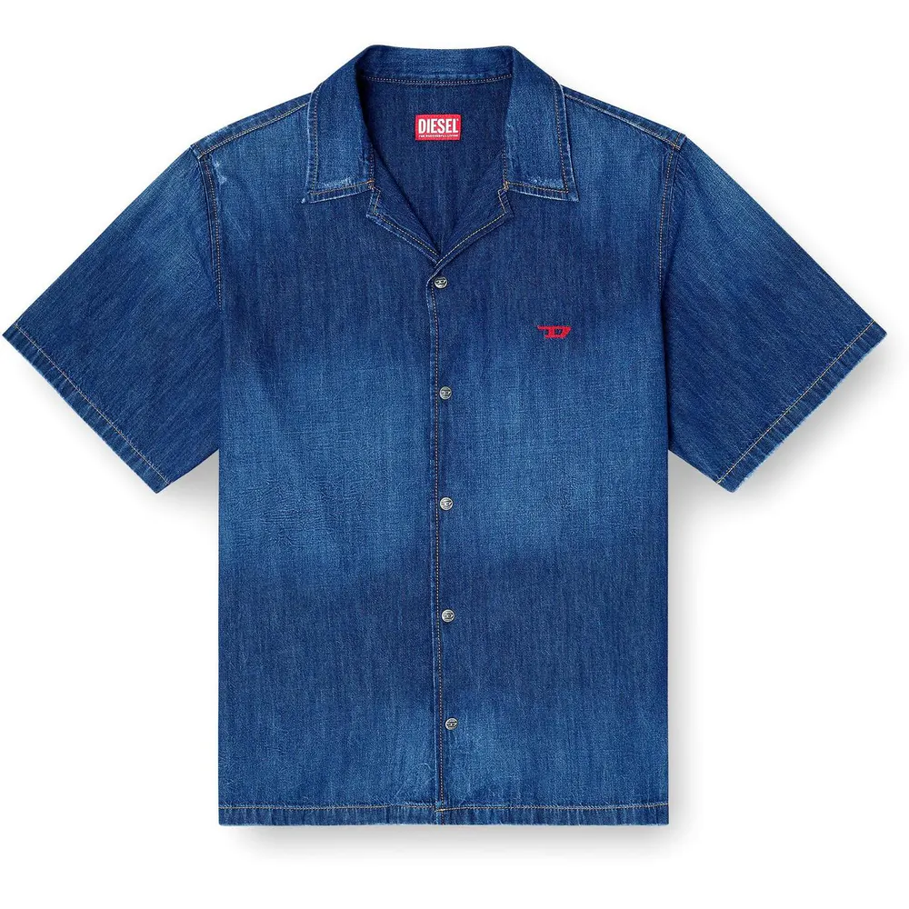 Diesel Men's Short Sleeve Plain Shirt