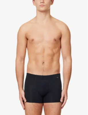 HANRO Pack of two logo-embellished stretch-cotton trunks detail 2
