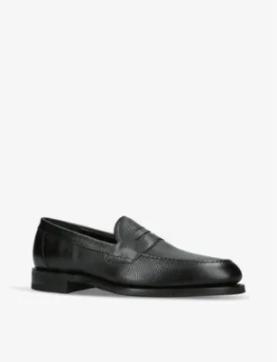 LOAKE Imperial grained-leather loafers - BROWN - EUR 45 / 11 UK MEN in BLACK, additional product view 3