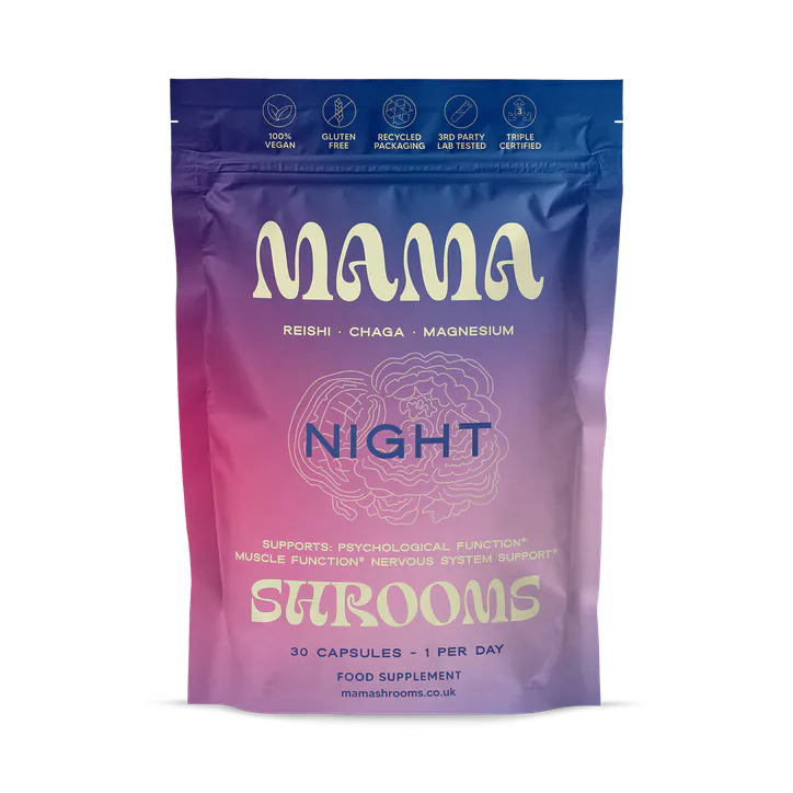 Mamashroooms Mama Shrooms Night Functional Mushroom Capsules 30 Capsules