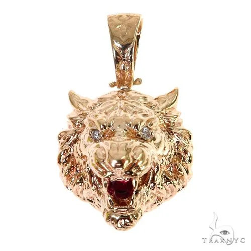 RINA - For Him FACTORY Ruby Tiger Head 67943 in Rose Gold – Collectible