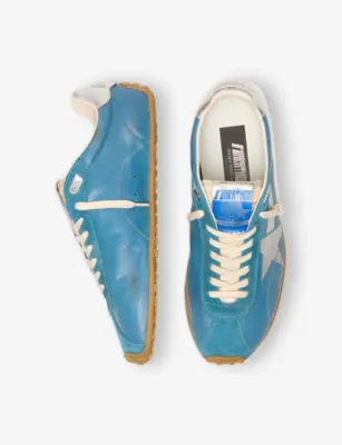 GOLDEN GOOSE Marathon Speed 50962 Leather Trainers - EUR 42 / 8 UK MEN in BLUE, additional product view 2