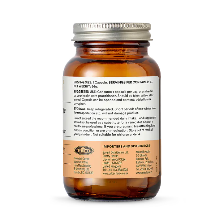 Udo's Choice Super 8 Immune - 8 Microbiotic Strains + Vit C - 90's, additional product view 2