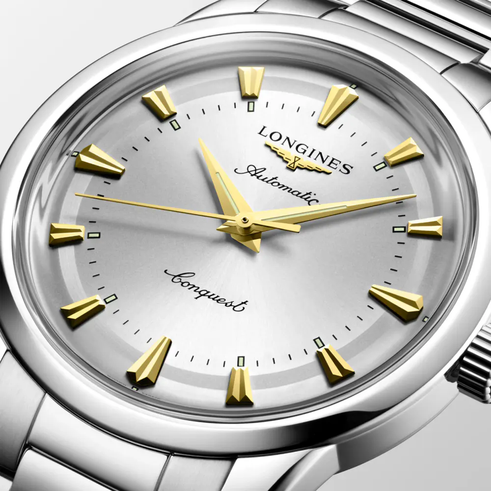 Longines Conquest 40mm Mens Watch Silver in Silver, additional product view 3