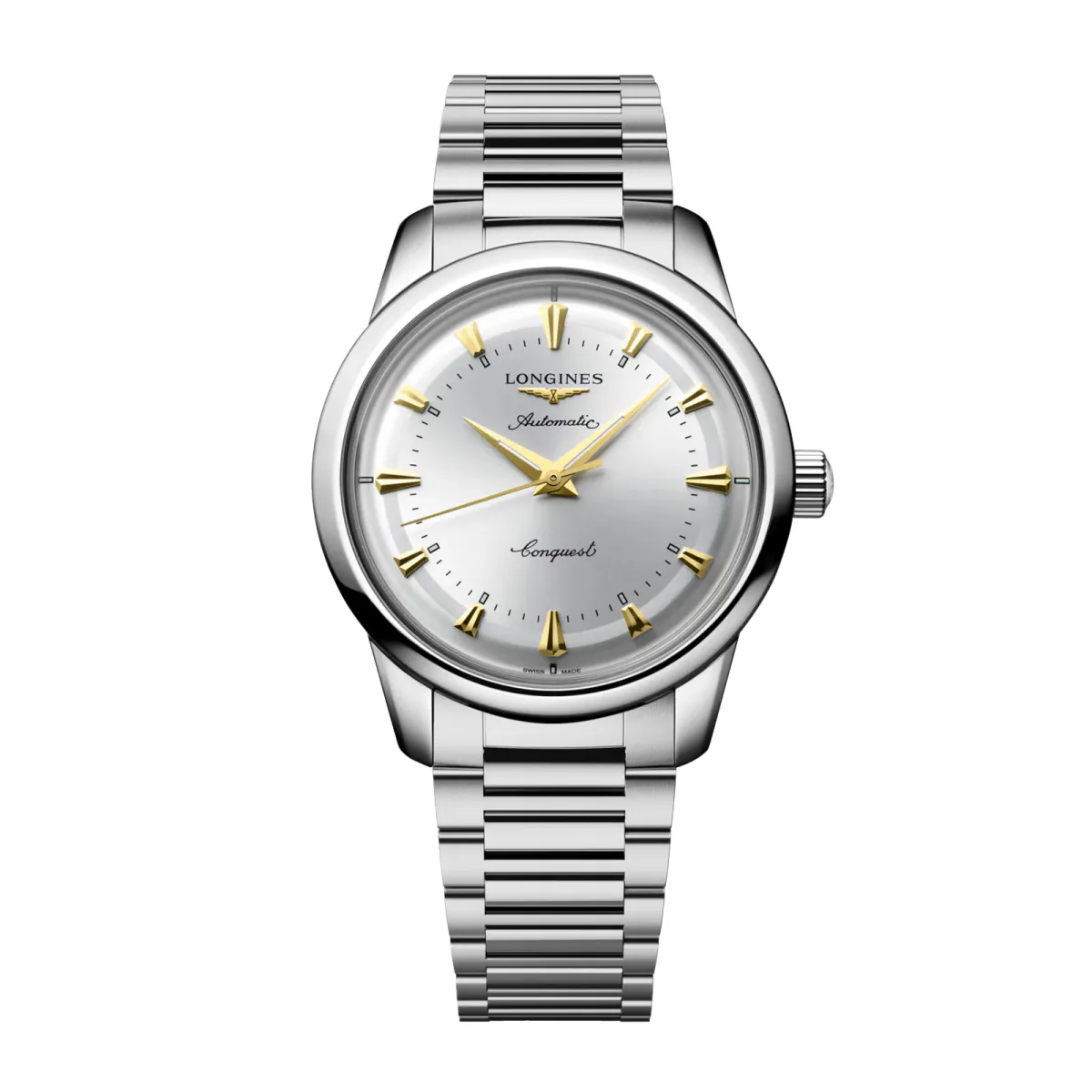 Longines Conquest 40mm Mens Watch Silver
