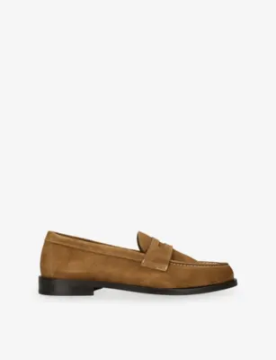 VINNY'S Bobbee Suede Loafers - EUR 41 / 7 UK MEN in Dark Brown – Mens | Loafers