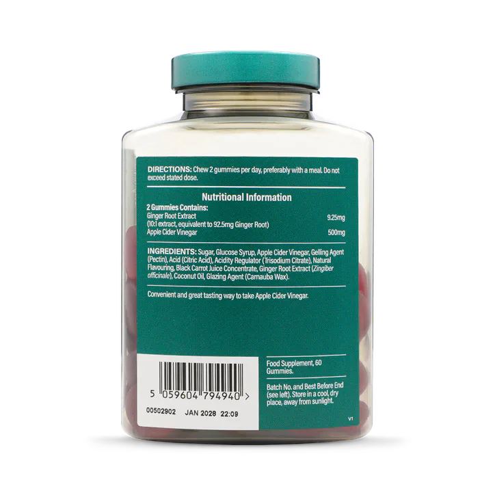 For Him Apple Cider Vinegar Apple Flavour 60 Gummies, additional product view 2