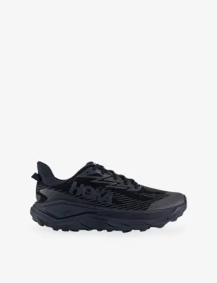 DECKERS HOKA Challenger 8 GTX Woven Trainers - 9.5 in BLACK CARBON BLACK – Mens | Trainers | Lace up trainers