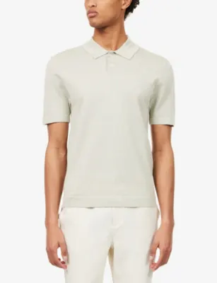 NOBL Brax Short-Sleeve Knitted Polo Top detail 3