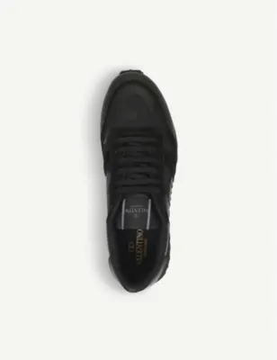 VALENTINO GARAVANI Rockrunner camo leather trainers - EUR 43.5 / 9.5 UK MEN in BLACK, additional product view 2