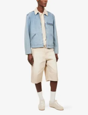 PAIGE Laughlin Zip-Up Denim Jacket in MOBY, additional product view 2