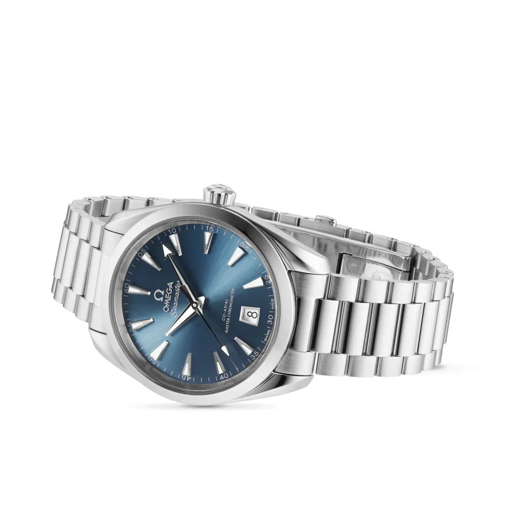 Omega Seamaster Aqua Terra 150m Co-Axial Master Chronometer 38mm Unisex Watch Blue detail 2