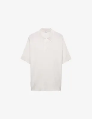 PRADA Regular-Fit Cashmere and Silk-Blend Polo Shirt