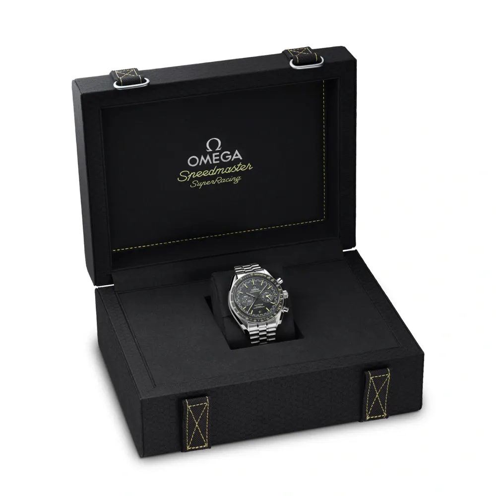 Omega Super Racing Co-Axial Master Chronometer Chronograph 44.25mm Mens Watch in Black, additional product view 3