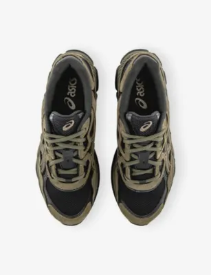 ASICS Gel-NYC Mesh And Suede Low-Top Trainers - EUR 43.5 / 9.5 UK MEN in LODEN GREEN GRAPHITE, additional product view 2