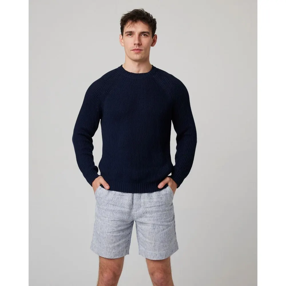 Peregrine Harry Jumper Navy in Navy, additional product view 2