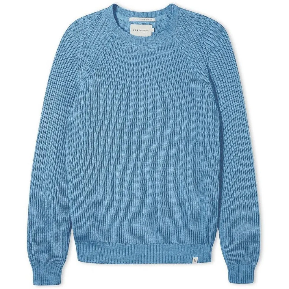Peregrine Harry Jumper Navy in Ocean – Clothing