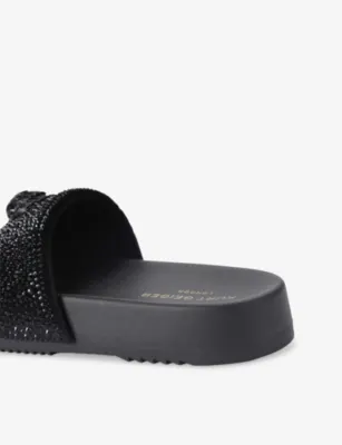 KURT GEIGER LONDON Brockwell Woven Slides - EUR 42 / 8 UK MEN in BLACK, additional product view 3