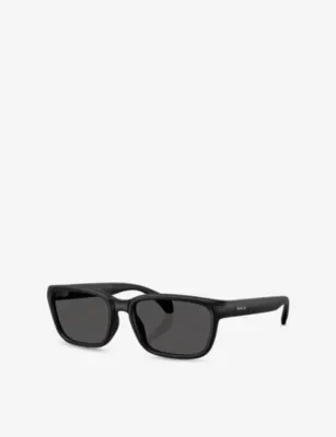 MONCLER ME8002 Slicka Pillow-Frame Injected Sunglasses in BLACK, additional product view 2