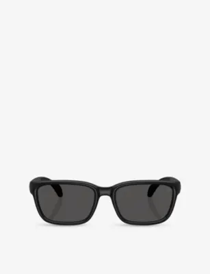 MONCLER ME8002 Slicka Pillow-Frame Injected Sunglasses in BLACK – Mens | Sunglasses | Rectangle