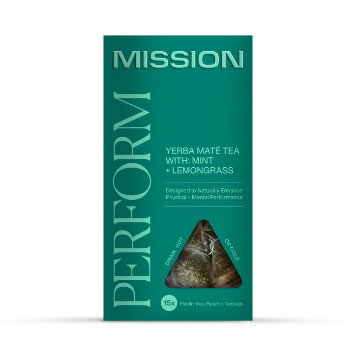 Mission Perform Yerba Mate Tea (Lemongrass & Mint) 15 Tea Bags