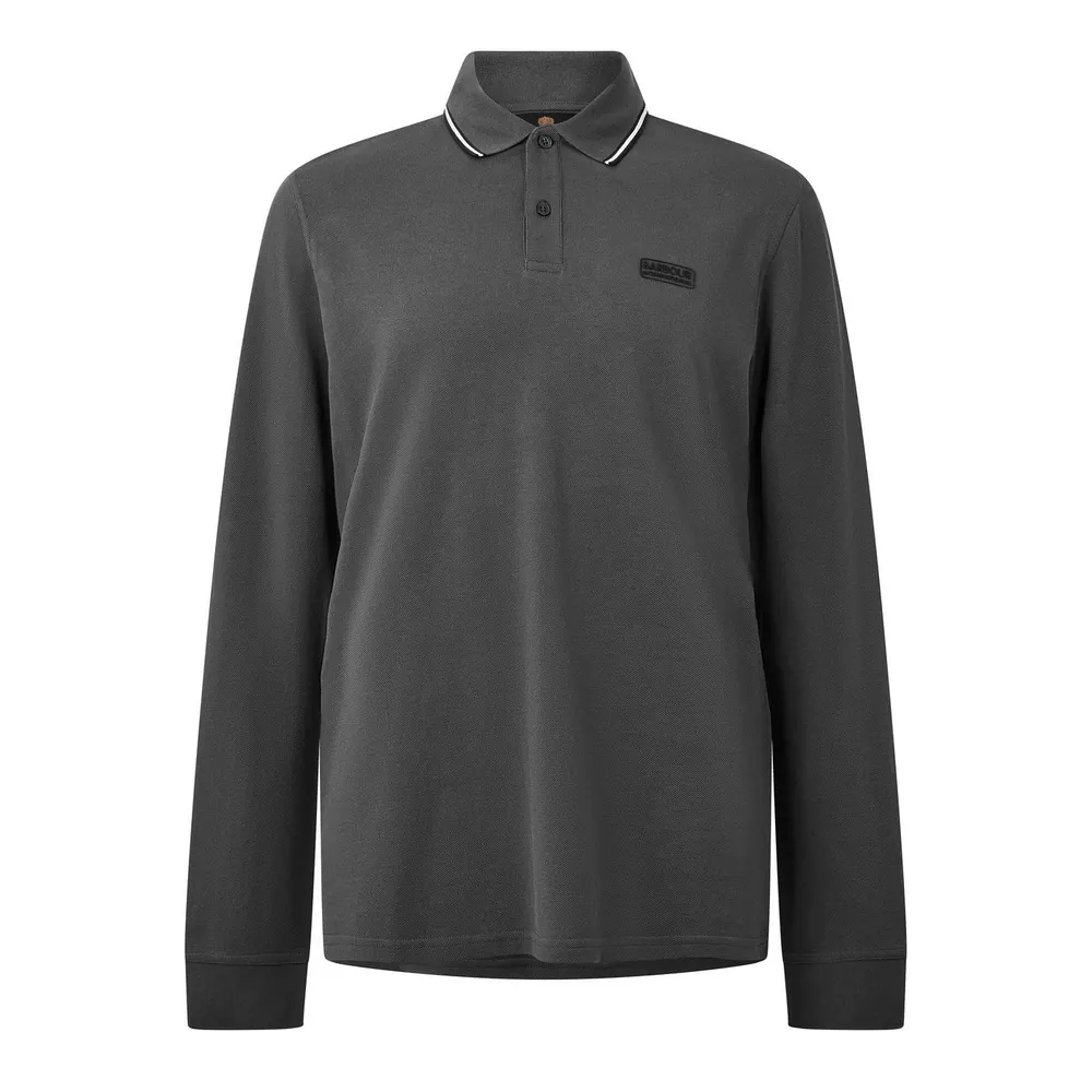 Barbour International Men's Evan Tip Cotton Long-Sleeve Polo Shirt