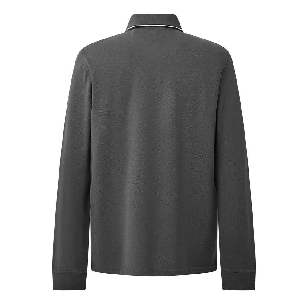 Barbour International Men's Evan Tip Cotton Long-Sleeve Polo Shirt detail 2