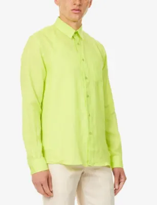 VILEBREQUIN Caroubis Long-Sleeve Linen Shirt detail 3