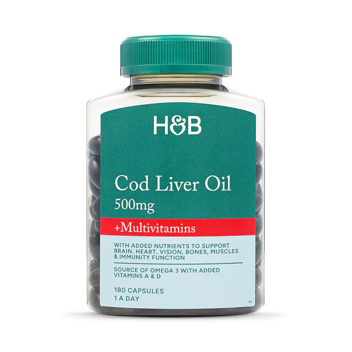For Him Cod Liver Oil & Multivitamins 500mg 180 Capsules