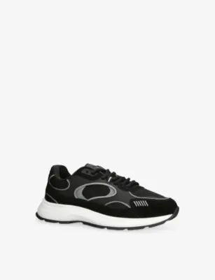ARNE Circuit Mesh And Leather Trainers - EUR 41 / 7 UK MEN in BLK/WHITE, additional product view 3