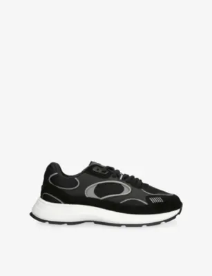 ARNE Circuit Mesh And Leather Trainers - EUR 41 / 7 UK MEN in BLK/WHITE – Mens | Trainers | Lace up trainers